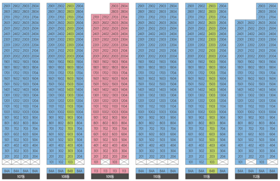 지제역 반도체밸리 쌍용 더 플래티넘 단지배치도